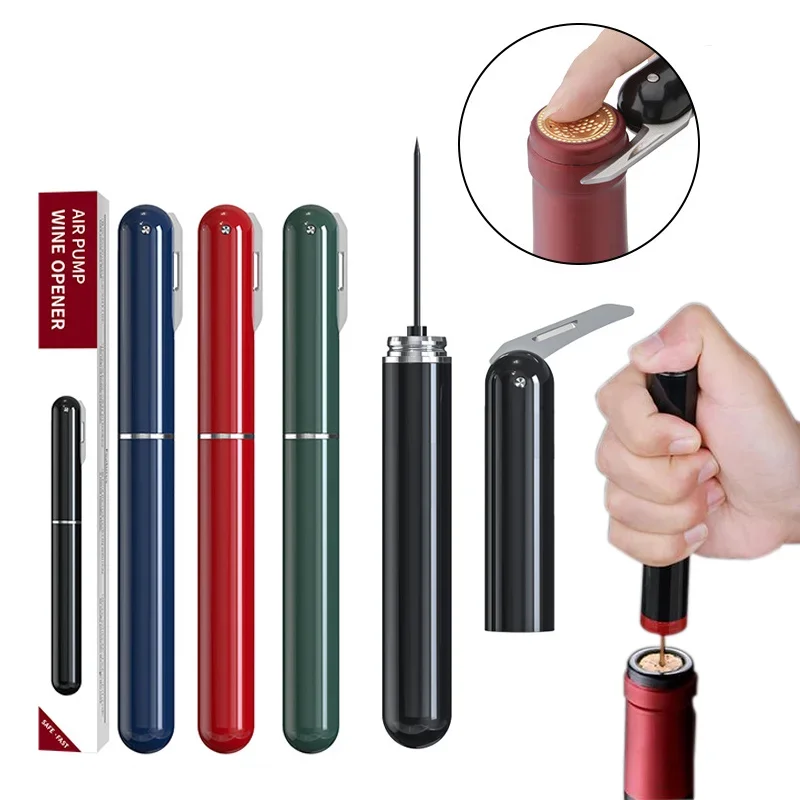 Wine Beer Bottle - Portable 2-in-1 Air Pressure Wine Opener