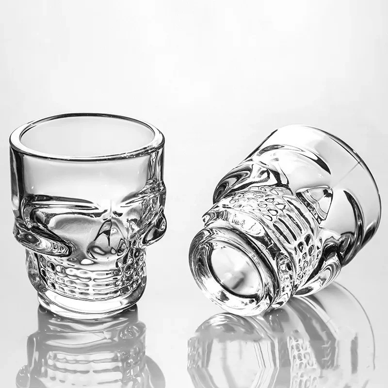 Wine Vodka Beer - Halloween Gifts Skull Head Shot Glass