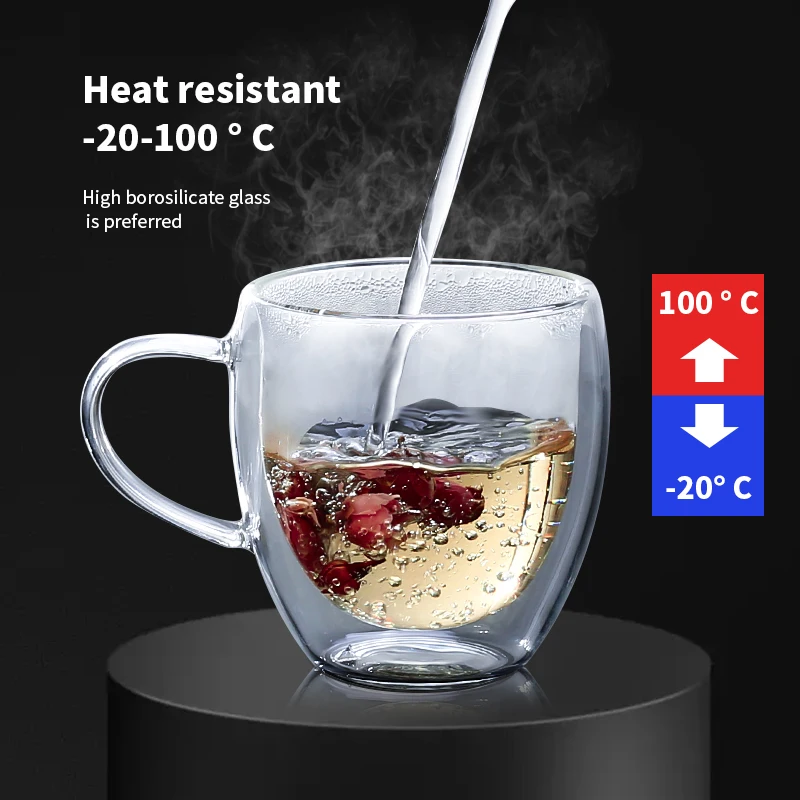 Transparent Glass Coffee Cup M - Wine Vodka Beer recension och pris