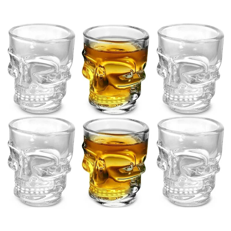 1/2Pcs Skull Head Shot Glass C - Wine Vodka Beer recension och pris