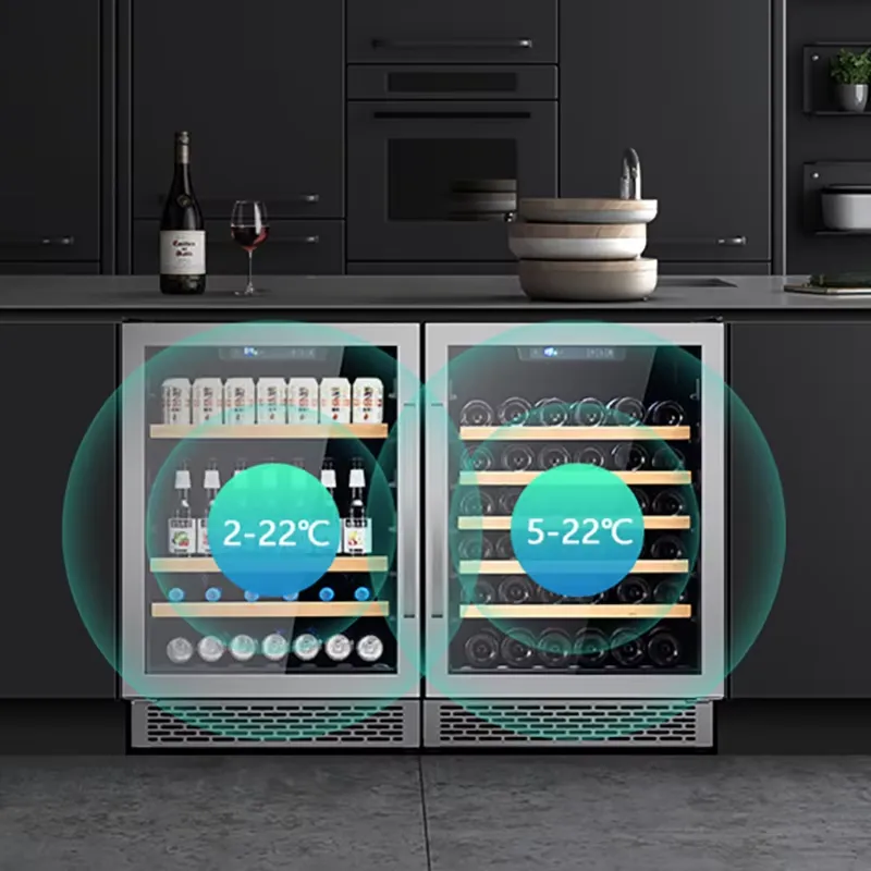48 Bottle Wine Fridge Dual Gla - Beer Wine Zone recension och pris