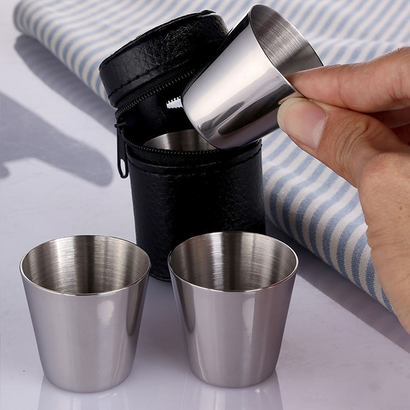 4/6Pcs Stainless Steel Cups Mi - Wine Beer Coffee recension och pris