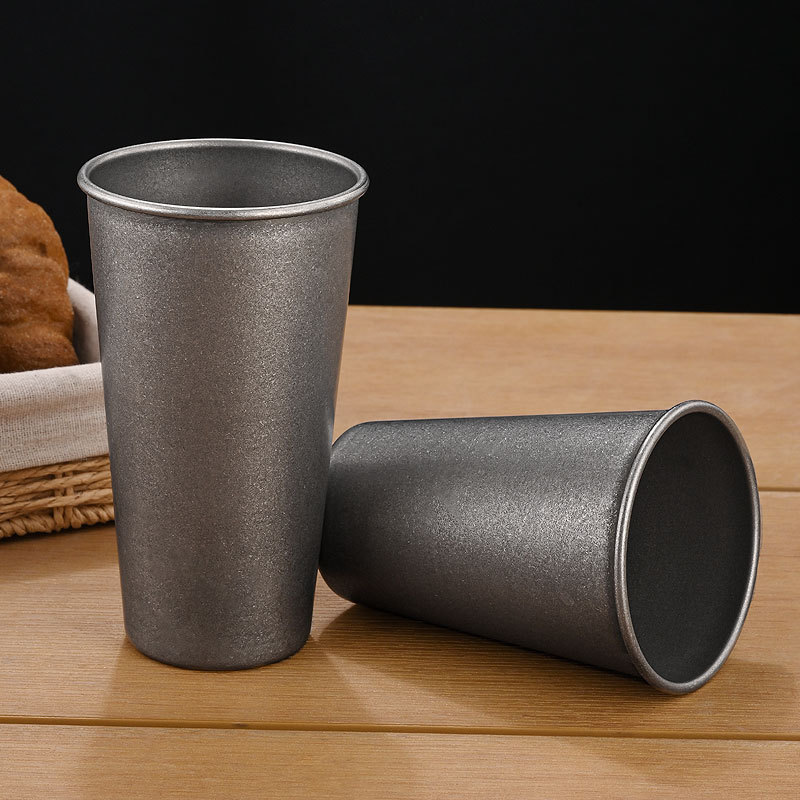 Retro Silver Stainless Steel D - Wine Beer Coffee recension och pris