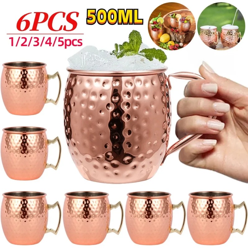 1-6PCS Cocktail Wine Cup Mosco - Wine Beer Coffee recension och pris