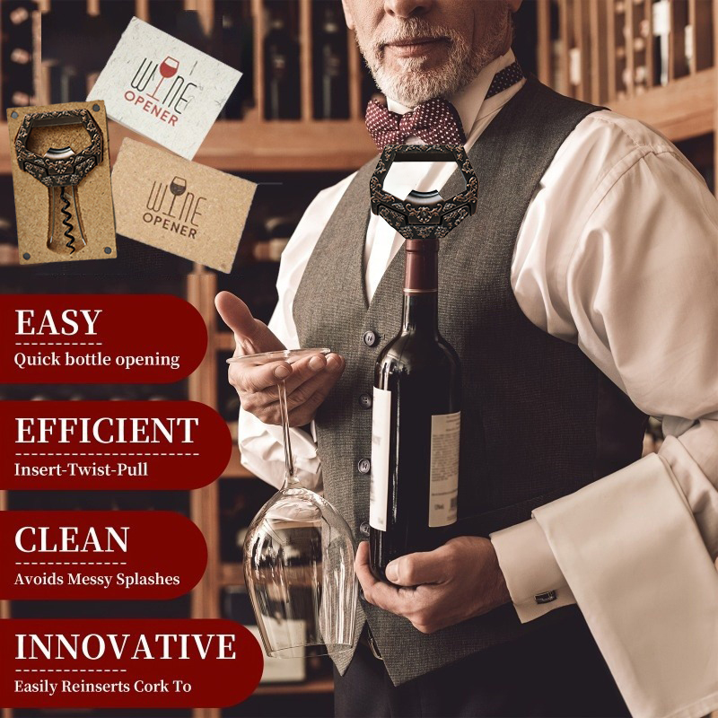 3-in-1 Wine Bottle Opener Old  - Wine Beer Bottle recension och pris