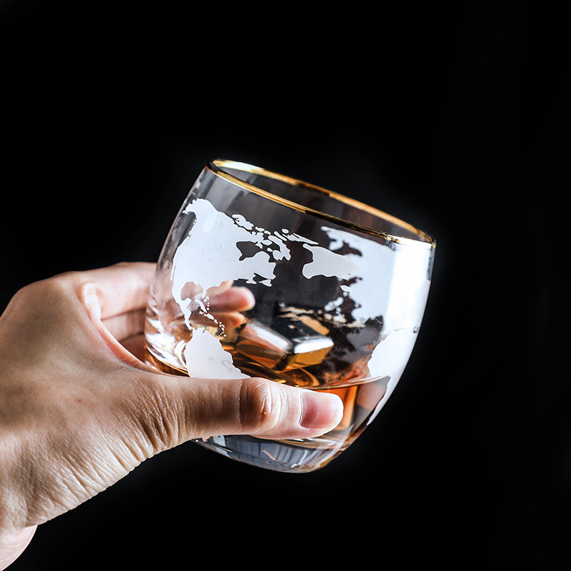 World Map Whisky Wine Glass  V - Wine Beer World recension och pris