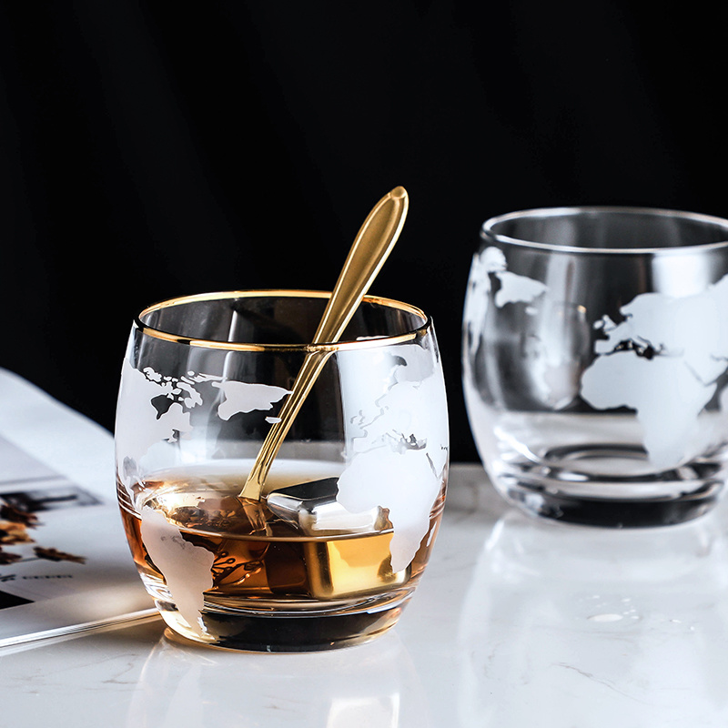 World Map Whisky Wine Glass  V - Wine Beer World recension och pris