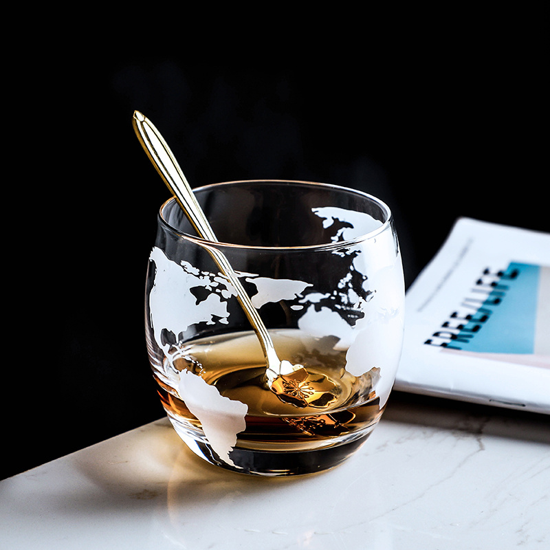 World Map Whisky Wine Glass  V - Wine Beer World recension och pris