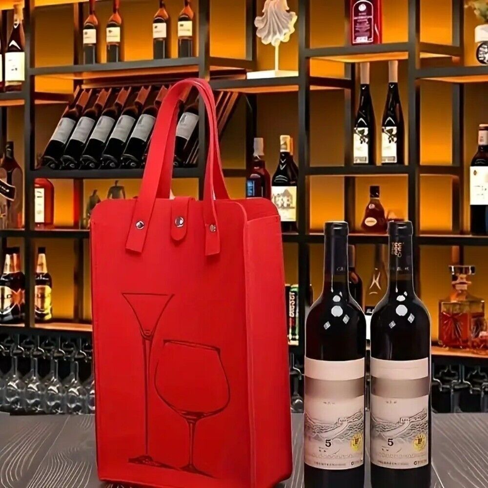 High Quality Felt Red Wine Bag - Wine & Beer Emporium recension och pris