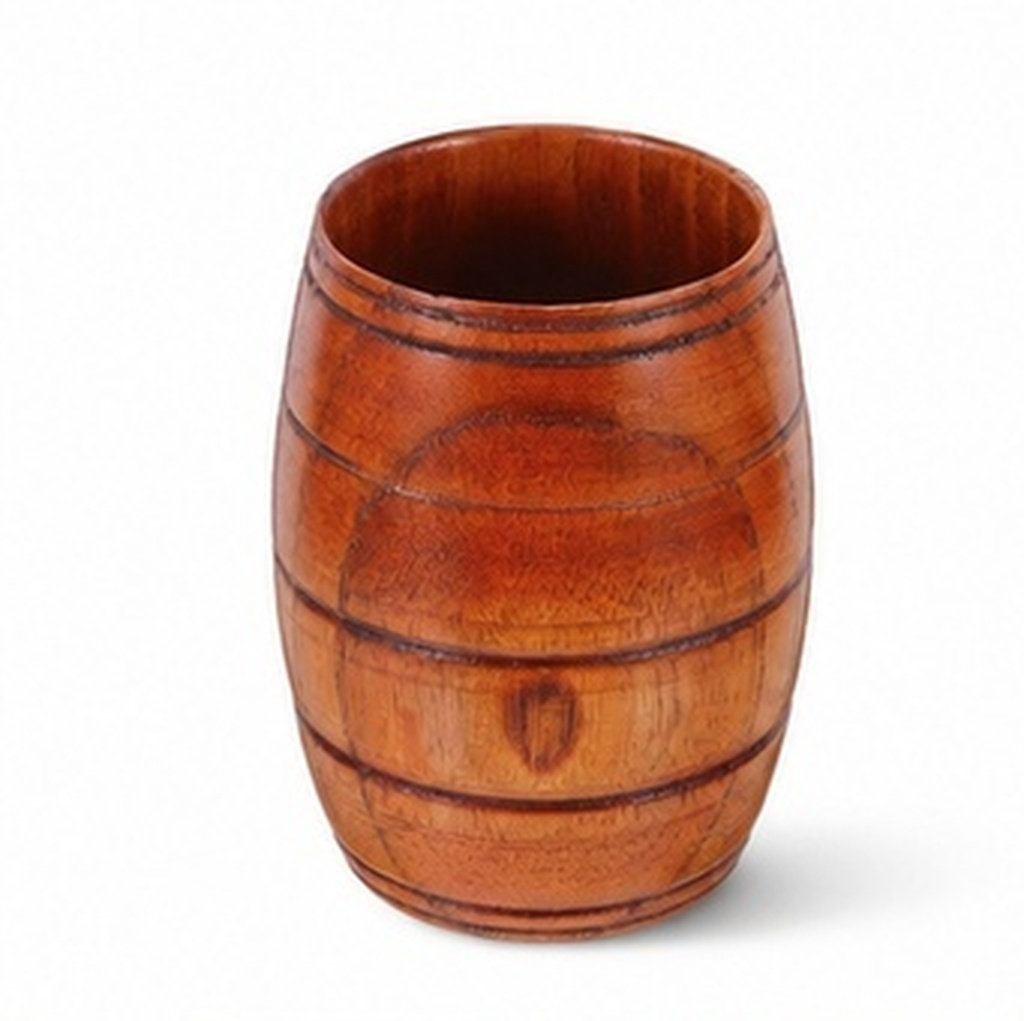 Wooden Barrel Beer Mug Natural - Wine Beer Coffee recension och pris