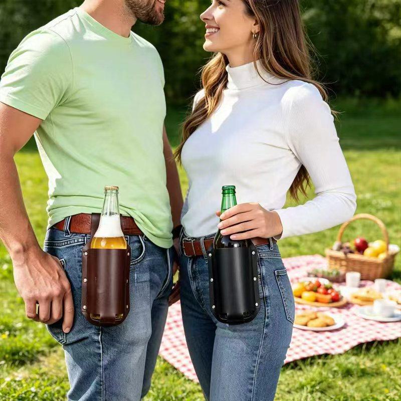 1Pcs Premium Leather Beer Bott - Wine Beer Bottle recension och pris