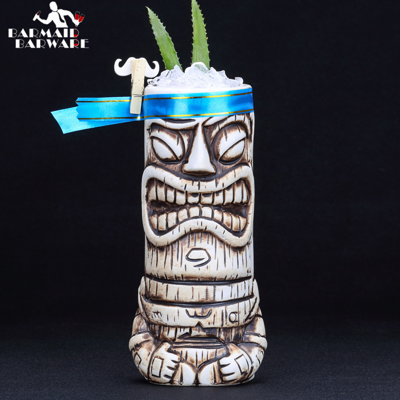 600ml Ceramic Tiki Mug Creativ - Wine Beer Coffee recension och pris