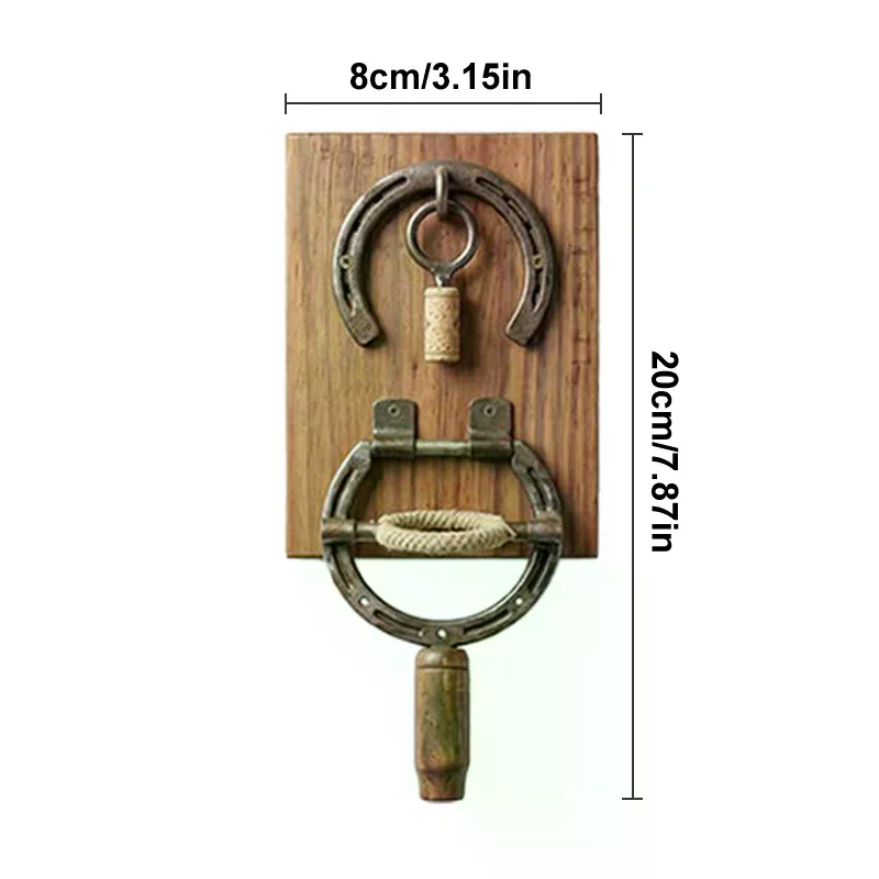 Kitchen Rustic Horseshoe Wine  - Wine Beer Bottle recension och pris