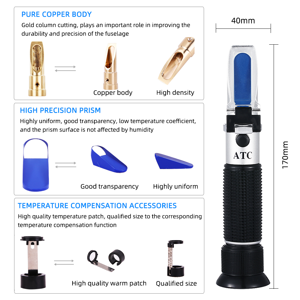 Refractometer Beer Wort Dual 0 - Wine N Beer recension och pris