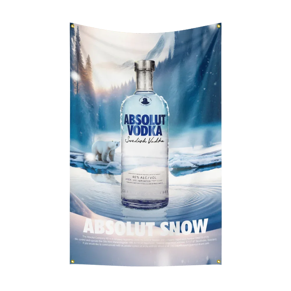 3×5ft A-Absolut Vodkas Flag Po - Wine Vodka Beer recension och pris