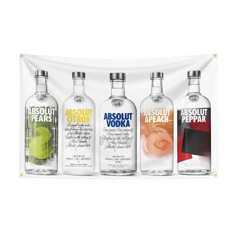 3×5ft A-Absolut Vodkas Flag Po - Wine Vodka Beer recension och pris