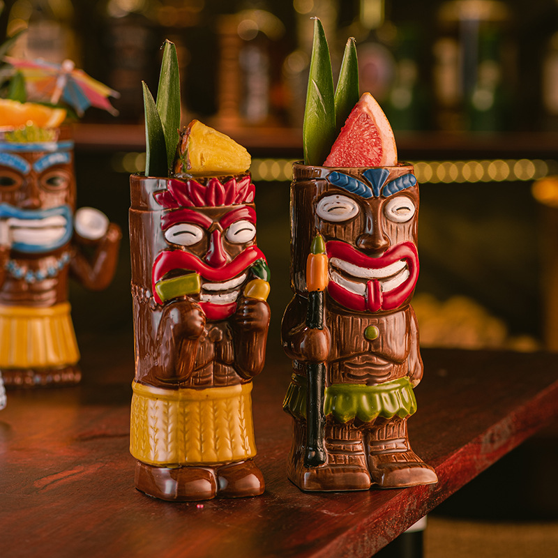 Ceramic Tiki Mug, Hawaiian Tro - Wine Beer Coffee recension och pris