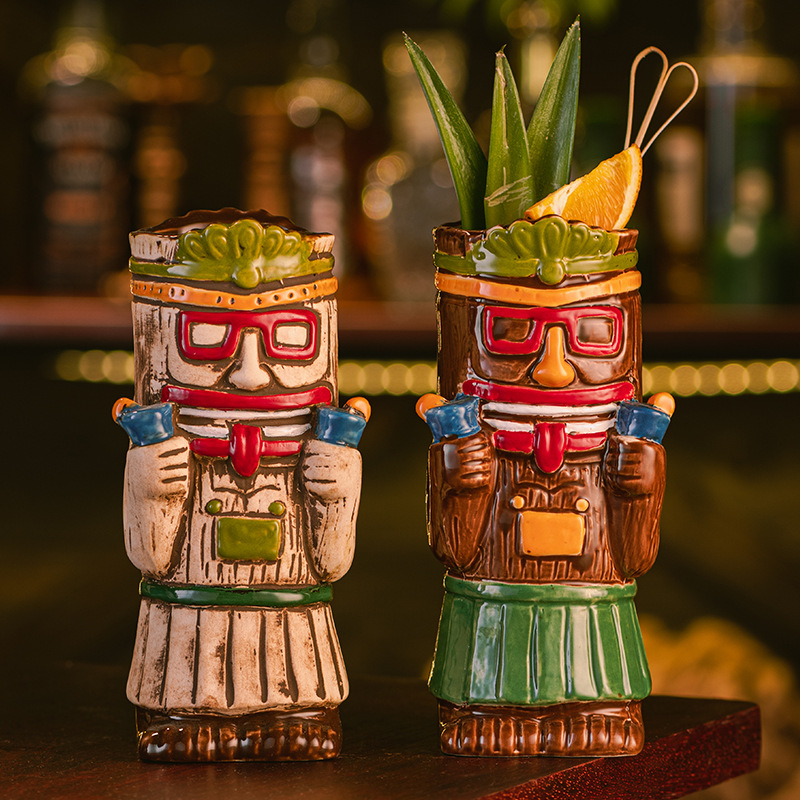Ceramic Tiki Mug, Hawaiian Tro - Wine Beer Coffee recension och pris