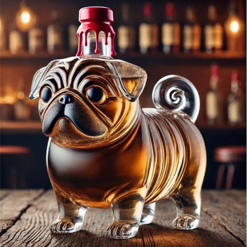 Transparent Whiskey Hanger Pug - Wine Vodka Beer recension och pris